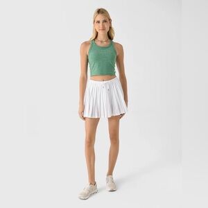 Vuori Clementine Pleated Skirt size Small in White